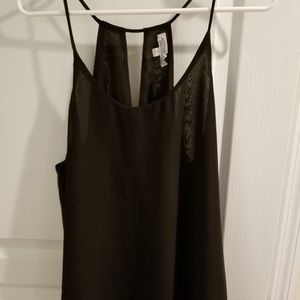 Black active USA dress tank sheer